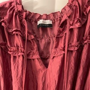 Eloquii Elements Pink Ruffled Dress